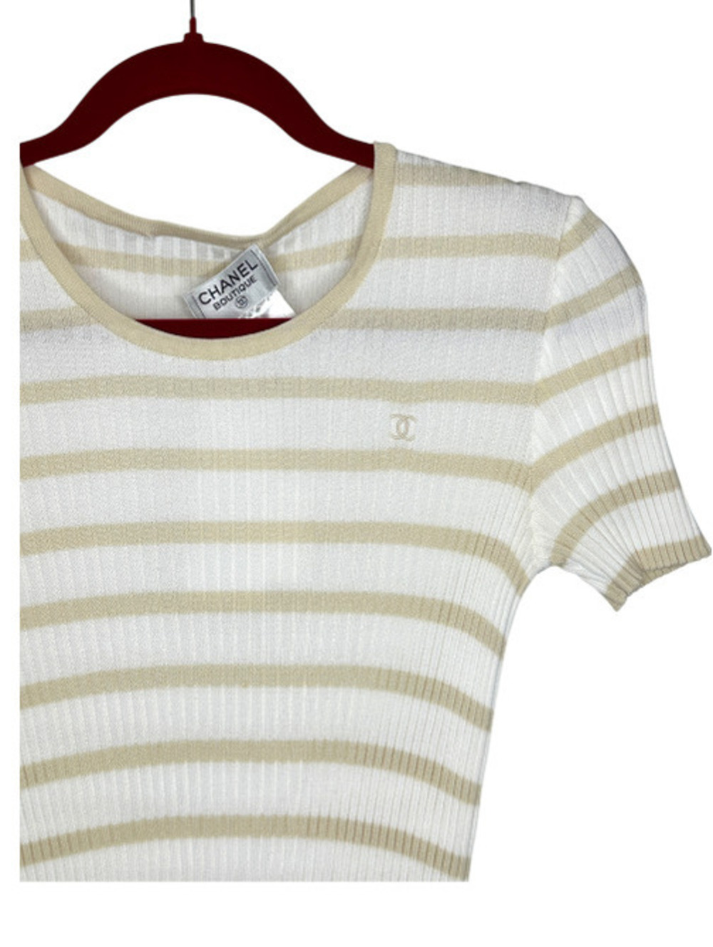 Chanel Ribbed Knit Top from Spring 1998 Collection - Picture 3 of 3
